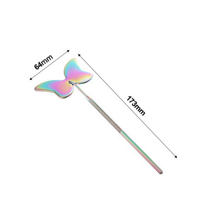 1 τεμ. Επέκταση βλεφαρίδων Φορητός καθρέφτης εμβολιασμού από ανοξείδωτο χάλυβα με μακριά λαβή καθρέφτη Εργαλεία μακιγιάζ Ελέγξτε την επέκταση ψεύτικων βλεφαρίδων