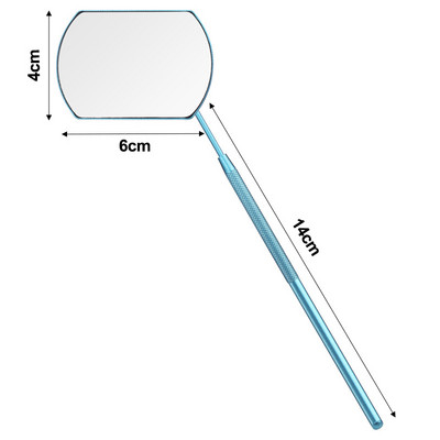 1 τεμ. Επέκταση βλεφαρίδων Φορητός καθρέφτης εμβολιασμού από ανοξείδωτο χάλυβα με μακριά λαβή καθρέφτη Εργαλεία μακιγιάζ Ελέγξτε την επέκταση ψεύτικων βλεφαρίδων