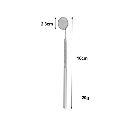 1 τεμ. Επέκταση βλεφαρίδων Φορητός καθρέφτης εμβολιασμού από ανοξείδωτο χάλυβα με μακριά λαβή καθρέφτη Εργαλεία μακιγιάζ Ελέγξτε την επέκταση ψεύτικων βλεφαρίδων