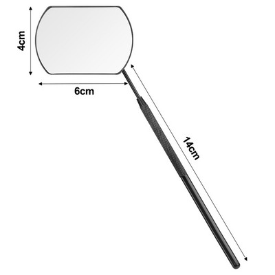 1 τεμ. Επέκταση βλεφαρίδων Φορητός καθρέφτης εμβολιασμού από ανοξείδωτο χάλυβα με μακριά λαβή καθρέφτη Εργαλεία μακιγιάζ Ελέγξτε την επέκταση ψεύτικων βλεφαρίδων