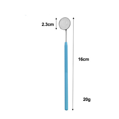 1 τεμ. Επέκταση βλεφαρίδων Φορητός καθρέφτης εμβολιασμού από ανοξείδωτο χάλυβα με μακριά λαβή καθρέφτη Εργαλεία μακιγιάζ Ελέγξτε την επέκταση ψεύτικων βλεφαρίδων