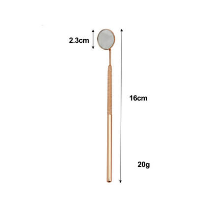 1 τεμ. Επέκταση βλεφαρίδων Φορητός καθρέφτης εμβολιασμού από ανοξείδωτο χάλυβα με μακριά λαβή καθρέφτη Εργαλεία μακιγιάζ Ελέγξτε την επέκταση ψεύτικων βλεφαρίδων