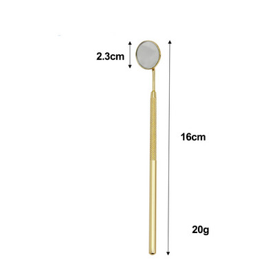 1 τεμ. Επέκταση βλεφαρίδων Φορητός καθρέφτης εμβολιασμού από ανοξείδωτο χάλυβα με μακριά λαβή καθρέφτη Εργαλεία μακιγιάζ Ελέγξτε την επέκταση ψεύτικων βλεφαρίδων