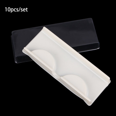 10 tk näokuju kunstripsmete pakendikarp Ripsmealused ripsmehoidikud kunstripsmete ümbris