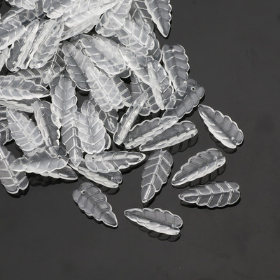 Γυάλινες χάντρες Διάφανα έγχρωμα μενταγιόν 13x15 χιλιοστών Φύλλο ντεγκραντέ Χάντρες τσέχικου κρυστάλλου για κοσμήματα Κατασκευή DIY κοσμήματα χάντρες προμήθειες