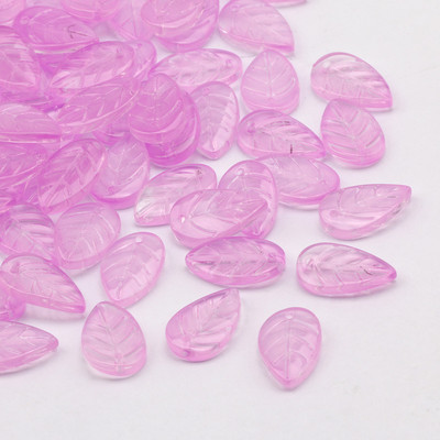 Γυάλινες χάντρες Διάφανα έγχρωμα μενταγιόν 13x15 χιλιοστών Φύλλο ντεγκραντέ Χάντρες τσέχικου κρυστάλλου για κοσμήματα Κατασκευή DIY κοσμήματα χάντρες προμήθειες