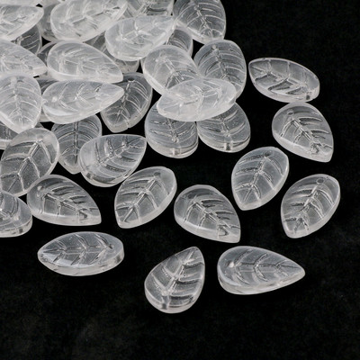 Γυάλινες χάντρες Διάφανα έγχρωμα μενταγιόν 13x15 χιλιοστών Φύλλο ντεγκραντέ Χάντρες τσέχικου κρυστάλλου για κοσμήματα Κατασκευή DIY κοσμήματα χάντρες προμήθειες