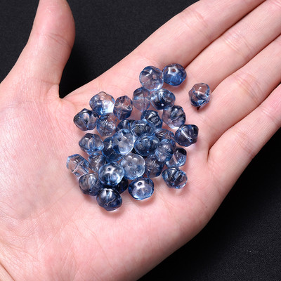 10 tk 7x10 mm kõrvitsa kristallhelmed läbipaistvad magusad vahehelmed ehetele näputöö võtmehoidja kõrvarõngas DIY tüdrukule kingitus