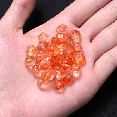 10 tk 7x10 mm kõrvitsa kristallhelmed läbipaistvad magusad vahehelmed ehetele näputöö võtmehoidja kõrvarõngas DIY tüdrukule kingitus