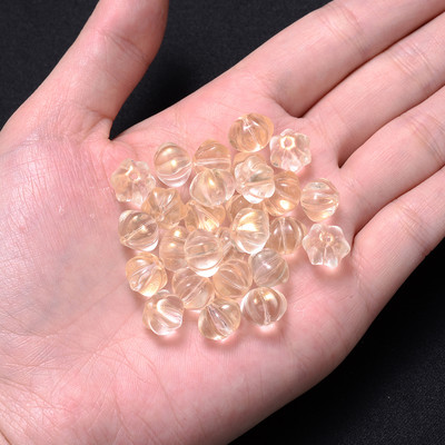 10 tk 7x10 mm kõrvitsa kristallhelmed läbipaistvad magusad vahehelmed ehetele näputöö võtmehoidja kõrvarõngas DIY tüdrukule kingitus