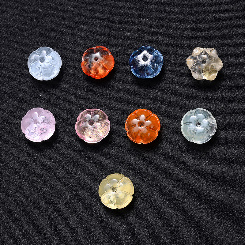 10 tk 7x10 mm kõrvitsa kristallhelmed läbipaistvad magusad vahehelmed ehetele näputöö võtmehoidja kõrvarõngas DIY tüdrukule kingitus