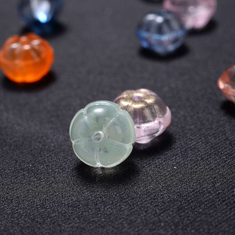 10 tk 7x10 mm kõrvitsa kristallhelmed läbipaistvad magusad vahehelmed ehetele näputöö võtmehoidja kõrvarõngas DIY tüdrukule kingitus