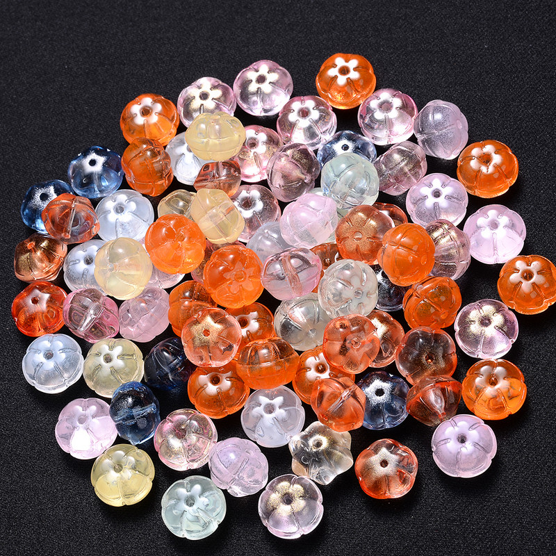 10 tk 7x10 mm kõrvitsa kristallhelmed läbipaistvad magusad vahehelmed ehetele näputöö võtmehoidja kõrvarõngas DIY tüdrukule kingitus