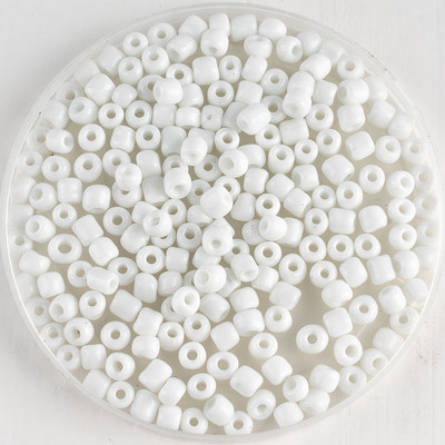 4mm χάντρες από σπόρους καθαρό λευκό τσέχικο γυαλί χαλαρές χάντρες για βραχιόλι κολιέ γούρι υλικά κατασκευής κοσμημάτων DIY