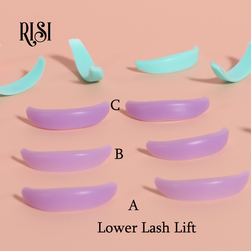 RISI Νέα Εργαλεία ανύψωσης βλεφαρίδων Rainbow Αξεσουάρ Επιθέματα ανύψωσης βλεφαρίδων σιλικόνης Ράβδοι ανύψωσης βλεφαρίδων επαναχρησιμοποιήσιμες Ασπίδες ανύψωσης κάτω βλεφαρίδων