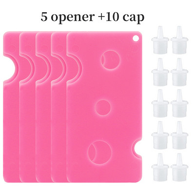 Μπουκάλι κόλλας βλεφαρίδων Πλαστικά καπάκια ανοιχτήρι Αντικατάσταση μπουκαλιού Στόμα κεφαλής εκτεταμένης κόλλας Χρήση Εργαλεία επέκτασης βλεφαρίδων κατά του μπλοκαρίσματος