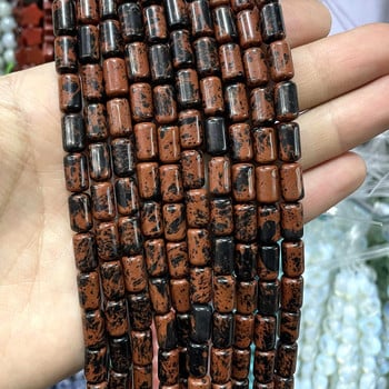 Φυσική πέτρα κύλινδρος Τυρκουάζ Αχάτες Jades Tiger Eye Spacer Loose Beads for Jewelry Making DIY βραχιόλι αξεσουάρ κολιέ