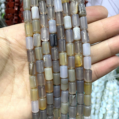 Looduslikust kivist silinder türkiissinised ahhaatid jades tiigrisilm lahtised helmed ehete valmistamiseks DIY käevõru kaelakee tarvikud