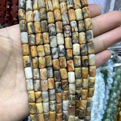 Looduslikust kivist silinder türkiissinised ahhaatid jades tiigrisilm lahtised helmed ehete valmistamiseks DIY käevõru kaelakee tarvikud