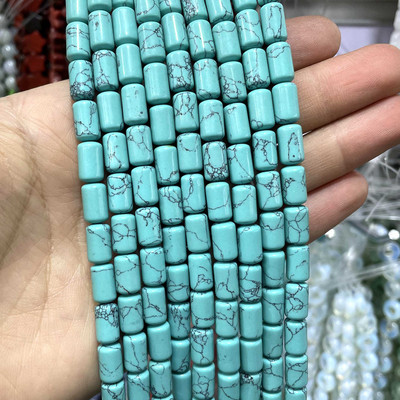 Looduslikust kivist silinder türkiissinised ahhaatid jades tiigrisilm lahtised helmed ehete valmistamiseks DIY käevõru kaelakee tarvikud