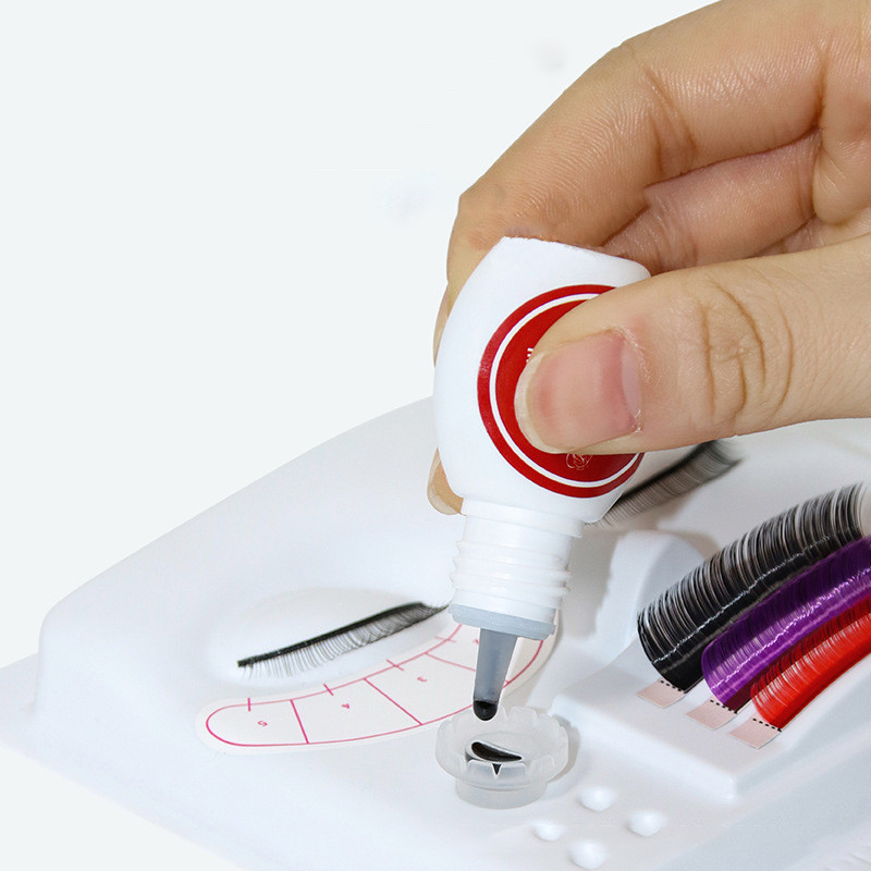 Εργαλεία διδασκαλίας επέκτασης βλεφαρίδων για αρχάριους Εξασκηθείτε στις ψεύτικες βλεφαρίδες Κόλλα θήκης ταινίας μανεκέν Δίσκος κεφαλών