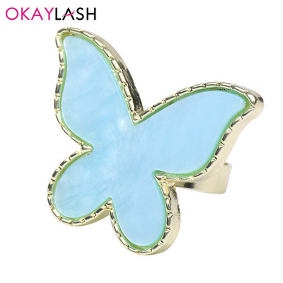 Okaylash Professional ripsmepikendusliimi hoidjarõngas unikaalsed luksuslikud Nailart pigmendialuse vaigurõngad