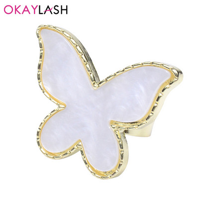 Okaylash Professional ripsmepikendusliimi hoidjarõngas unikaalsed luksuslikud Nailart pigmendialuse vaigurõngad