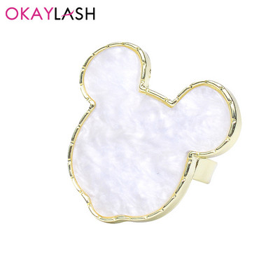 Okaylash Professional ripsmepikendusliimi hoidjarõngas unikaalsed luksuslikud Nailart pigmendialuse vaigurõngad