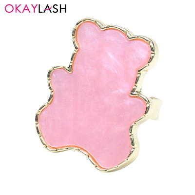 Okaylash Professional ripsmepikendusliimi hoidjarõngas unikaalsed luksuslikud Nailart pigmendialuse vaigurõngad