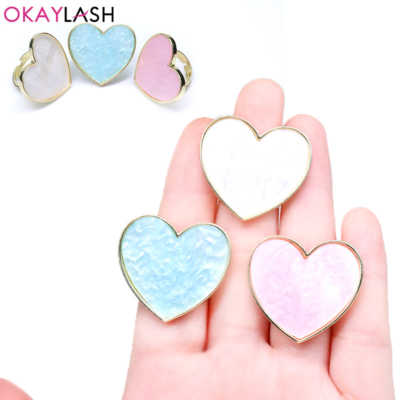 Okaylash Professional ripsmepikendusliimi hoidjarõngas unikaalsed luksuslikud Nailart pigmendialuse vaigurõngad