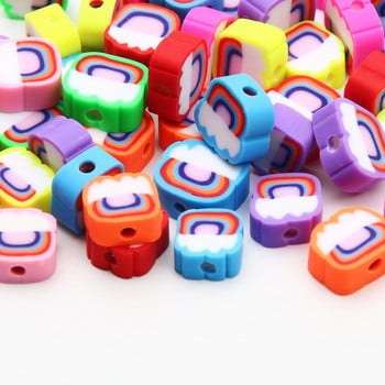 9 χιλιοστά Cartoon Polymer Clay Spacer Beads For DIY Παιδικά κοσμήματα Κατασκευή Χειροτεχνίας Χειροποίητα Σκουλαρίκια Κολιέ Βραχιόλι Γούρι Αξεσουάρ