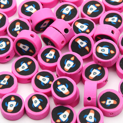 9 χιλιοστά Cartoon Polymer Clay Spacer Beads For DIY Παιδικά κοσμήματα Κατασκευή Χειροτεχνίας Χειροποίητα Σκουλαρίκια Κολιέ Βραχιόλι Γούρι Αξεσουάρ