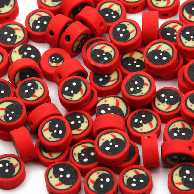 9 χιλιοστά Cartoon Polymer Clay Spacer Beads For DIY Παιδικά κοσμήματα Κατασκευή Χειροτεχνίας Χειροποίητα Σκουλαρίκια Κολιέ Βραχιόλι Γούρι Αξεσουάρ