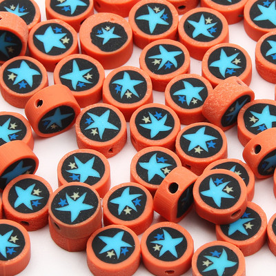 9 χιλιοστά Cartoon Polymer Clay Spacer Beads For DIY Παιδικά κοσμήματα Κατασκευή Χειροτεχνίας Χειροποίητα Σκουλαρίκια Κολιέ Βραχιόλι Γούρι Αξεσουάρ