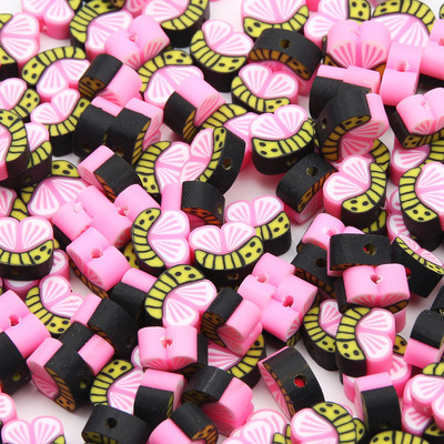 9 χιλιοστά Cartoon Polymer Clay Spacer Beads For DIY Παιδικά κοσμήματα Κατασκευή Χειροτεχνίας Χειροποίητα Σκουλαρίκια Κολιέ Βραχιόλι Γούρι Αξεσουάρ