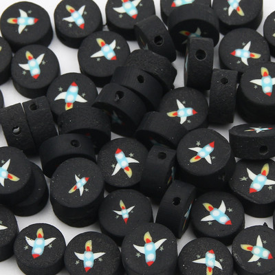 9 χιλιοστά Cartoon Polymer Clay Spacer Beads For DIY Παιδικά κοσμήματα Κατασκευή Χειροτεχνίας Χειροποίητα Σκουλαρίκια Κολιέ Βραχιόλι Γούρι Αξεσουάρ