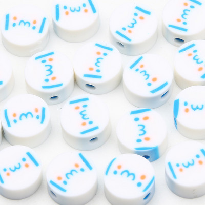 9 χιλιοστά Cartoon Polymer Clay Spacer Beads For DIY Παιδικά κοσμήματα Κατασκευή Χειροτεχνίας Χειροποίητα Σκουλαρίκια Κολιέ Βραχιόλι Γούρι Αξεσουάρ