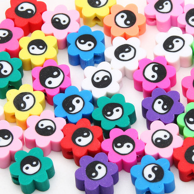 9 χιλιοστά Cartoon Polymer Clay Spacer Beads For DIY Παιδικά κοσμήματα Κατασκευή Χειροτεχνίας Χειροποίητα Σκουλαρίκια Κολιέ Βραχιόλι Γούρι Αξεσουάρ