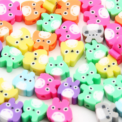 9 χιλιοστά Cartoon Polymer Clay Spacer Beads For DIY Παιδικά κοσμήματα Κατασκευή Χειροτεχνίας Χειροποίητα Σκουλαρίκια Κολιέ Βραχιόλι Γούρι Αξεσουάρ