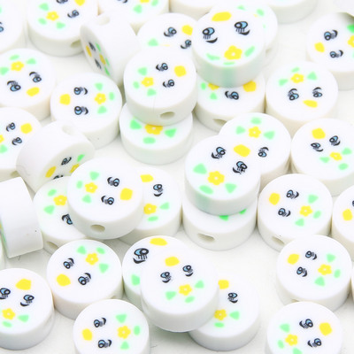 9 χιλιοστά Cartoon Polymer Clay Spacer Beads For DIY Παιδικά κοσμήματα Κατασκευή Χειροτεχνίας Χειροποίητα Σκουλαρίκια Κολιέ Βραχιόλι Γούρι Αξεσουάρ