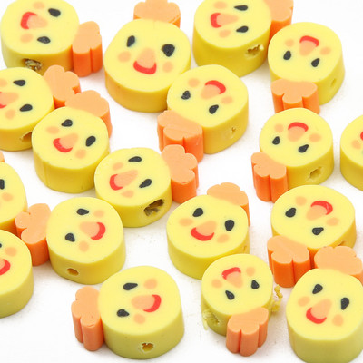 9 χιλιοστά Cartoon Polymer Clay Spacer Beads For DIY Παιδικά κοσμήματα Κατασκευή Χειροτεχνίας Χειροποίητα Σκουλαρίκια Κολιέ Βραχιόλι Γούρι Αξεσουάρ