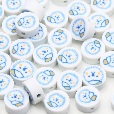 9 χιλιοστά Cartoon Polymer Clay Spacer Beads For DIY Παιδικά κοσμήματα Κατασκευή Χειροτεχνίας Χειροποίητα Σκουλαρίκια Κολιέ Βραχιόλι Γούρι Αξεσουάρ