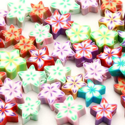 9 χιλιοστά Cartoon Polymer Clay Spacer Beads For DIY Παιδικά κοσμήματα Κατασκευή Χειροτεχνίας Χειροποίητα Σκουλαρίκια Κολιέ Βραχιόλι Γούρι Αξεσουάρ