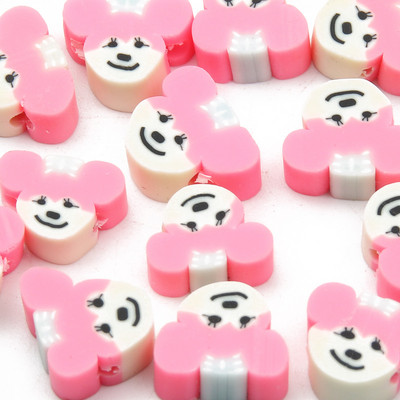 9 χιλιοστά Cartoon Polymer Clay Spacer Beads For DIY Παιδικά κοσμήματα Κατασκευή Χειροτεχνίας Χειροποίητα Σκουλαρίκια Κολιέ Βραχιόλι Γούρι Αξεσουάρ