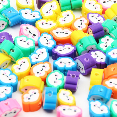 9 χιλιοστά Cartoon Polymer Clay Spacer Beads For DIY Παιδικά κοσμήματα Κατασκευή Χειροτεχνίας Χειροποίητα Σκουλαρίκια Κολιέ Βραχιόλι Γούρι Αξεσουάρ