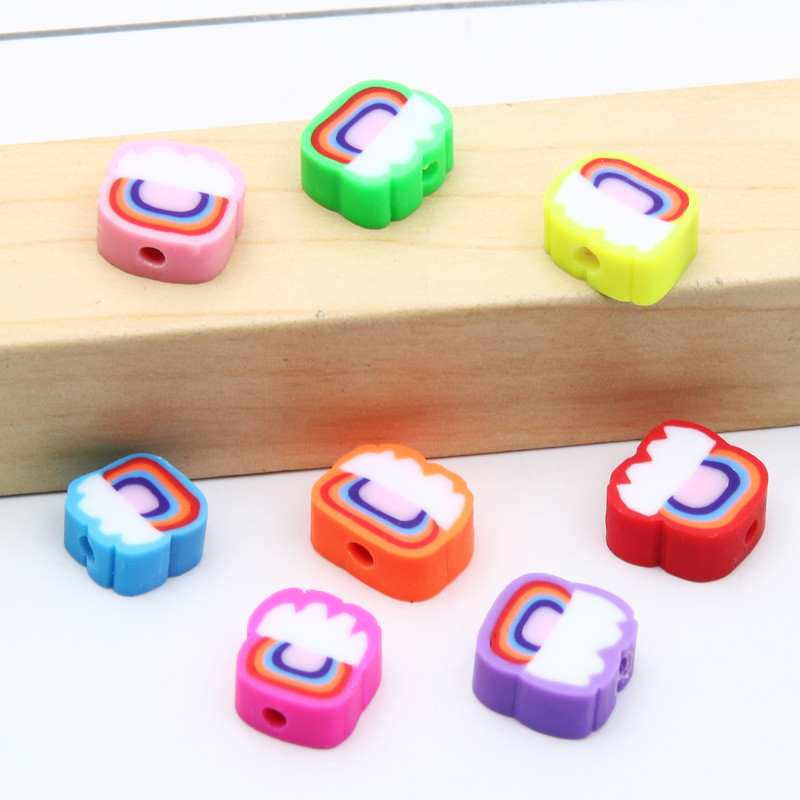 9 χιλιοστά Cartoon Polymer Clay Spacer Beads For DIY Παιδικά κοσμήματα Κατασκευή Χειροτεχνίας Χειροποίητα Σκουλαρίκια Κολιέ Βραχιόλι Γούρι Αξεσουάρ