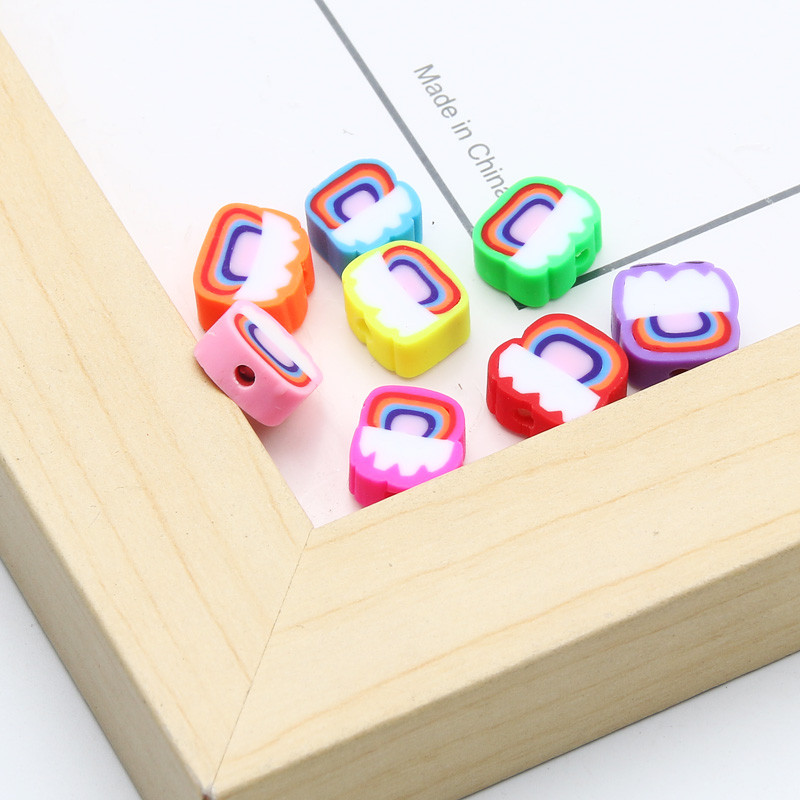 9 χιλιοστά Cartoon Polymer Clay Spacer Beads For DIY Παιδικά κοσμήματα Κατασκευή Χειροτεχνίας Χειροποίητα Σκουλαρίκια Κολιέ Βραχιόλι Γούρι Αξεσουάρ
