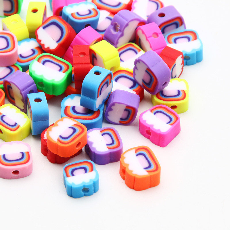 9 χιλιοστά Cartoon Polymer Clay Spacer Beads For DIY Παιδικά κοσμήματα Κατασκευή Χειροτεχνίας Χειροποίητα Σκουλαρίκια Κολιέ Βραχιόλι Γούρι Αξεσουάρ