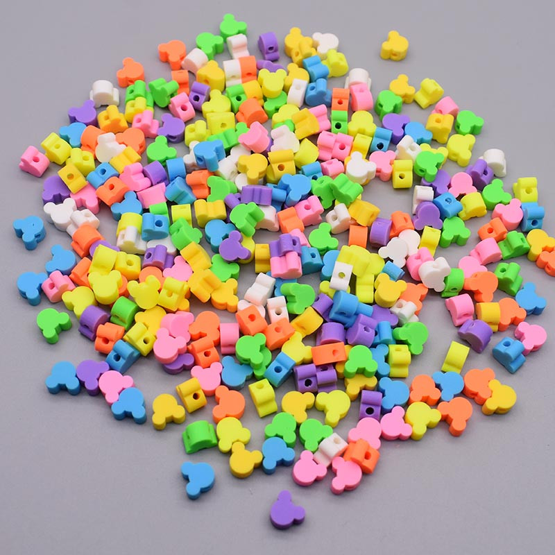 Uued 8mm DIY ehted Leiud polümeerist savist helmed Multifilmi hiire Miki kujuga helmed ehete valmistamiseks DIY käevõru kaelakee