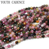 Naturaalse lihviga mitme turmaliiniga kalliskivi tillukesed helmed lahtised kivihelmed 2 3 4 mm ehete valmistamiseks DIY käevõru Kõrvarõngad Aksessuaarid